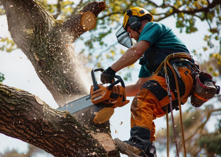 Tree removal work by B & N Tree Care in River Forest, IL