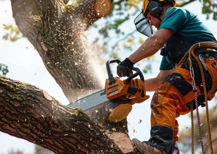 Tree removal work by B. C. Lawn Service Inc in Leesburg, FL