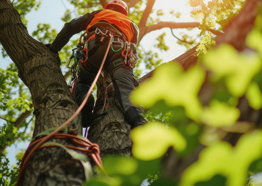Tree removal work by Premier Tree Care in German, PA