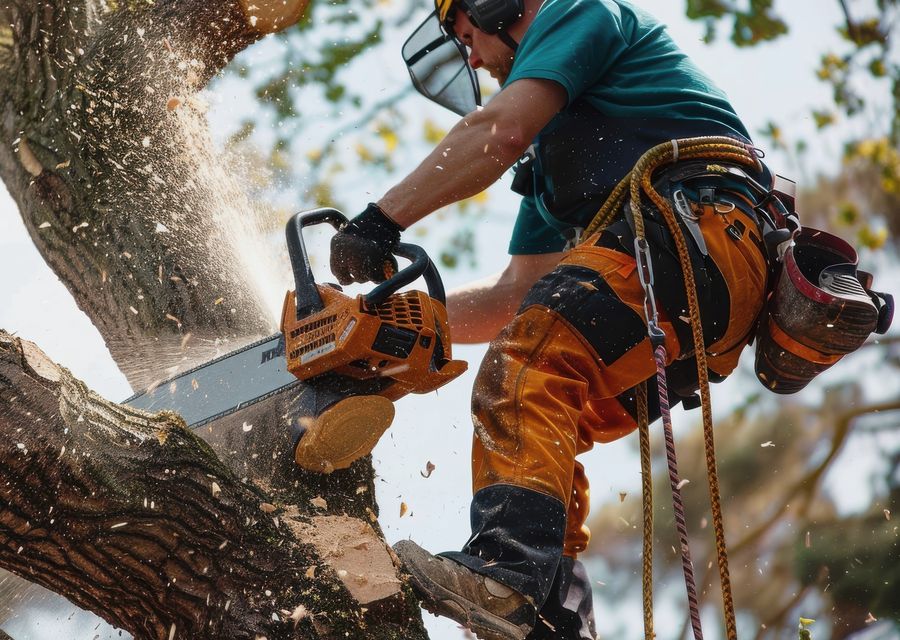Tree removal work by Alberto's Tree Service in Orange, CA