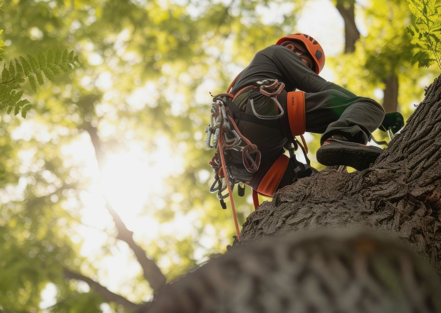 Tree removal work by Friendly Tree Experts in Asheville, NC
