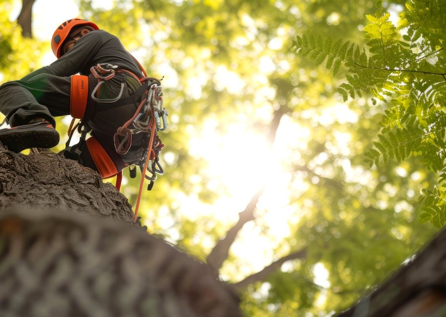 Tree removal work by Jem Tree Service and Contracting in Clyde, NC