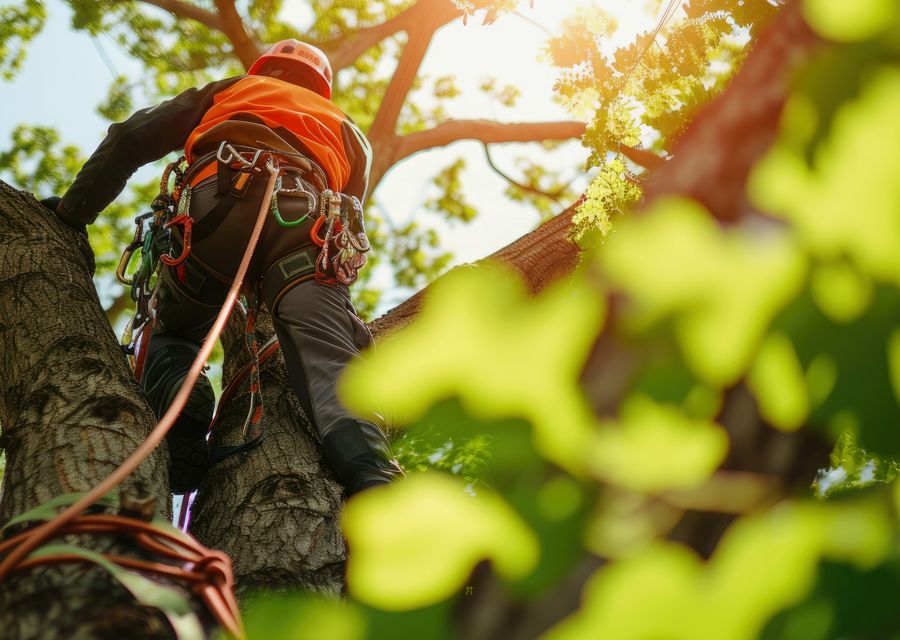 Tree removal work by Lumberjacks Tree Service in Bellevue, NE