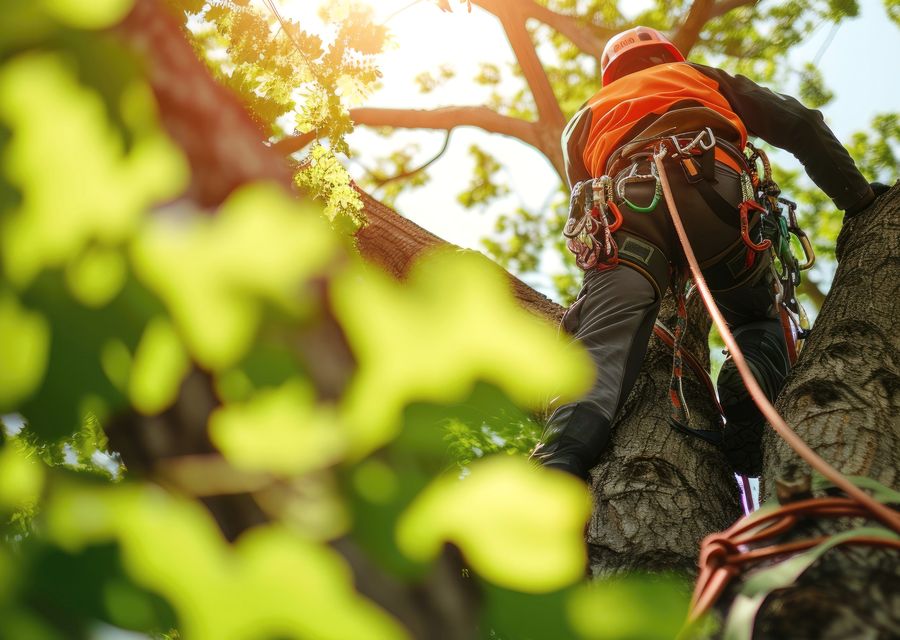 Tree removal work by TLC Tree & Lawn Care in Lake Bluff, IL