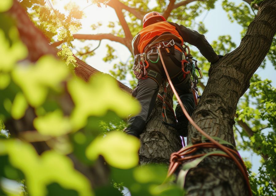 Tree removal work by J. S. Construction & Tree Services in Scottdale, GA