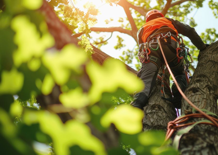 Tree removal work by J & J Tree Care in Summerhill, PA