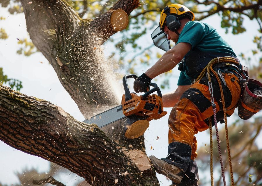 Tree removal work by Jersey Tree Services LLC in Asheville, NC