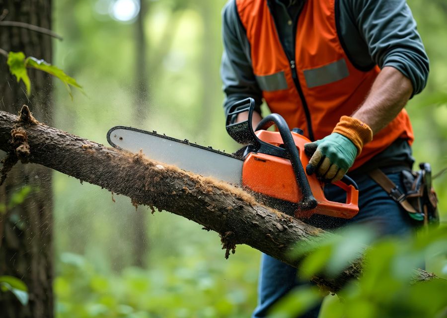 Tree removal work by DLC Landscape & Arbor in Susquehanna, PA