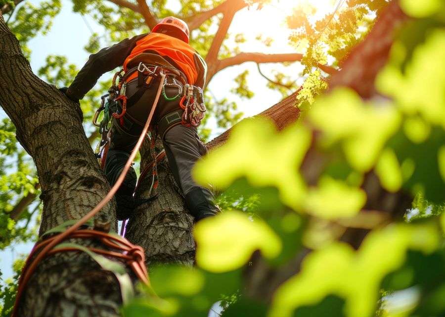 Tree trimming and pruning by GreenLeaf Tree Care in Auburn, GA