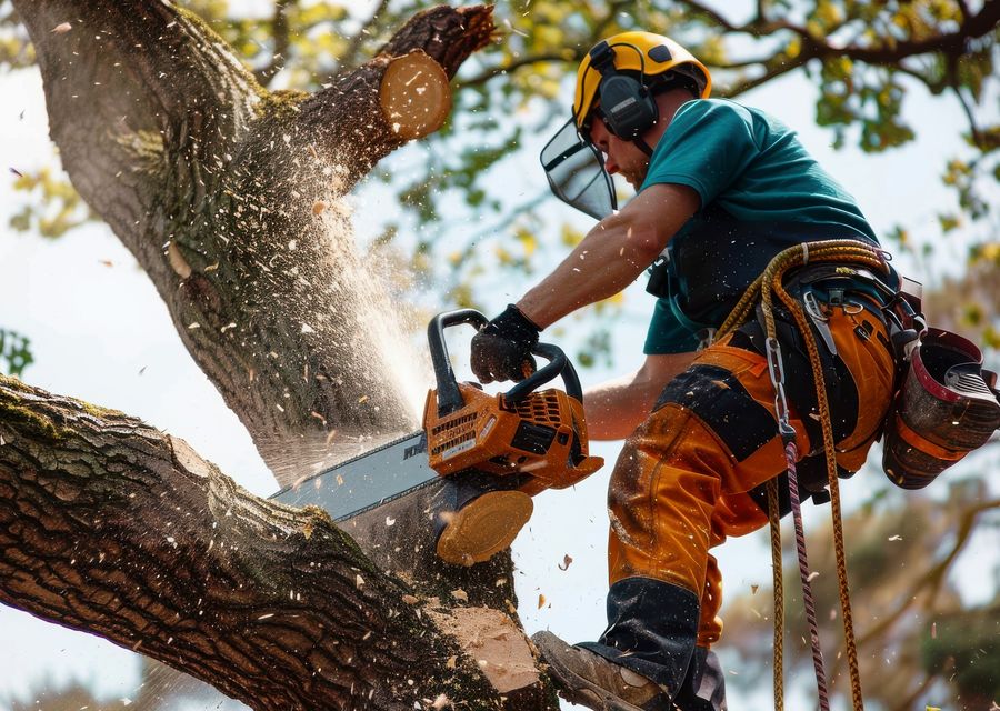 Tree trimming and pruning by Ds Tree Services Corp in De Leon Springs, FL