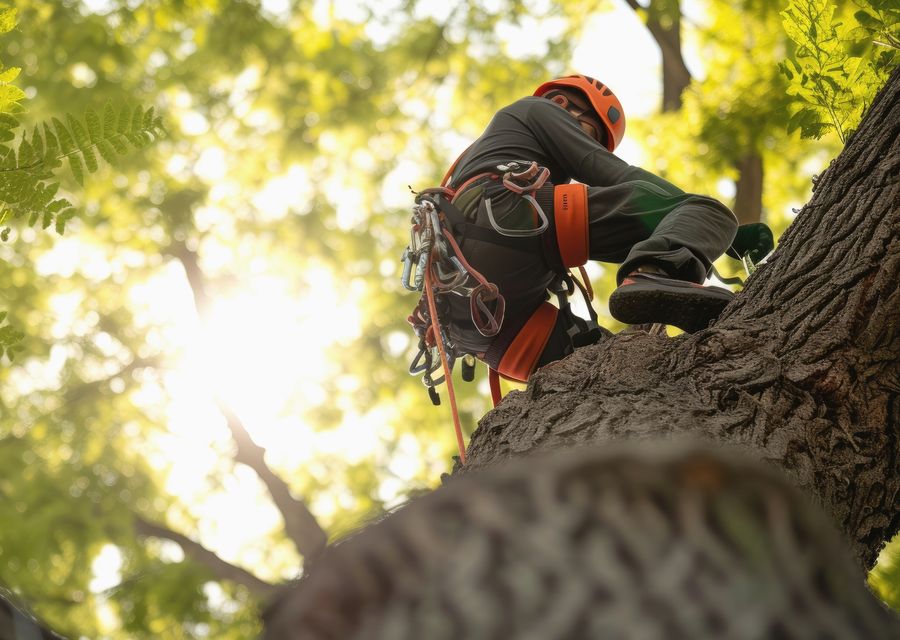Tree trimming and pruning by Santos Landscaping Corp in Round Lake Park, IL