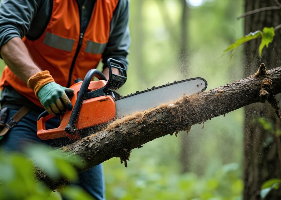 Tree trimming and pruning by Dujets Tree Experts Inc. in Westbrook, ME
