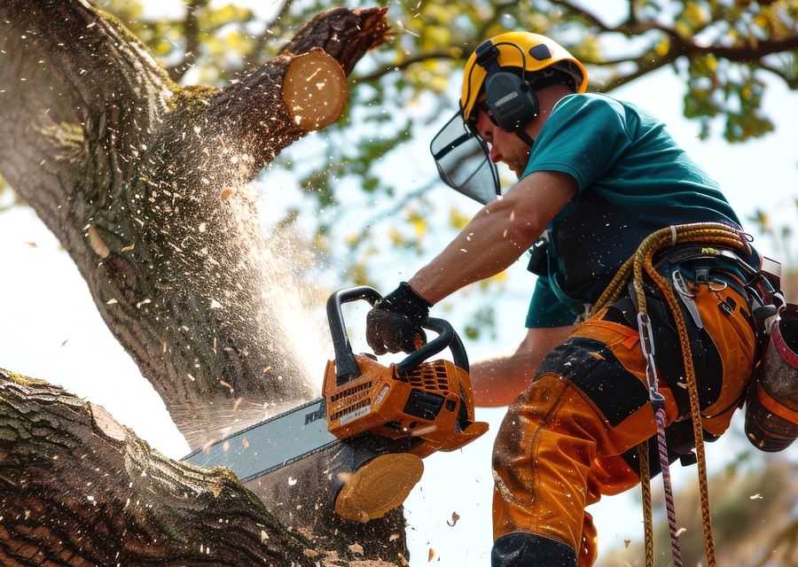 Tree trimming and pruning by Tony's Tree Trimming in Elmwood Park, IL