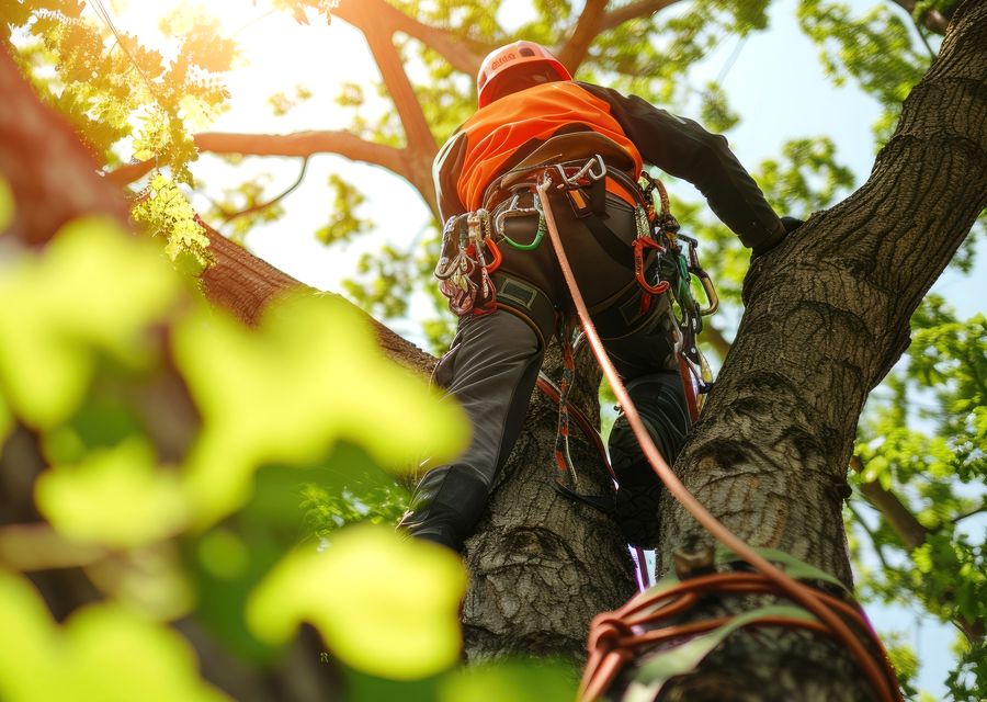 Tree trimming and pruning by Jade Tree Service in West Rockhill, PA