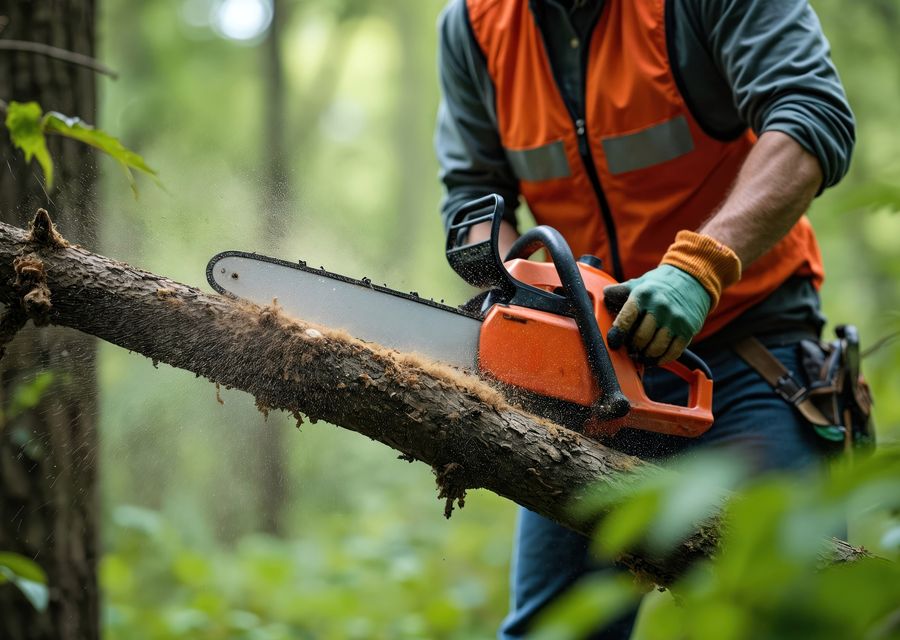 Tree service project by MV Tree Services in Newmarket, NH