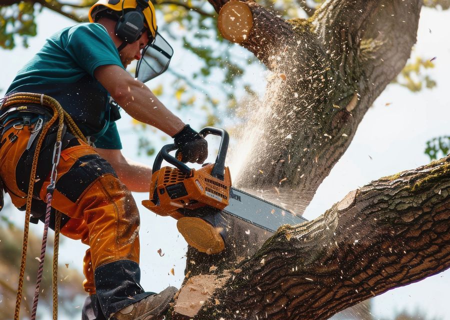 Tree service project by Budget Property Maintenance in Merrillville, IN