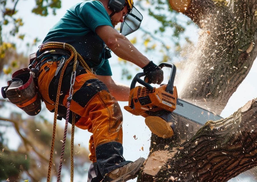 Tree service project by Lumberjacks Tree Service in Bellevue, NE