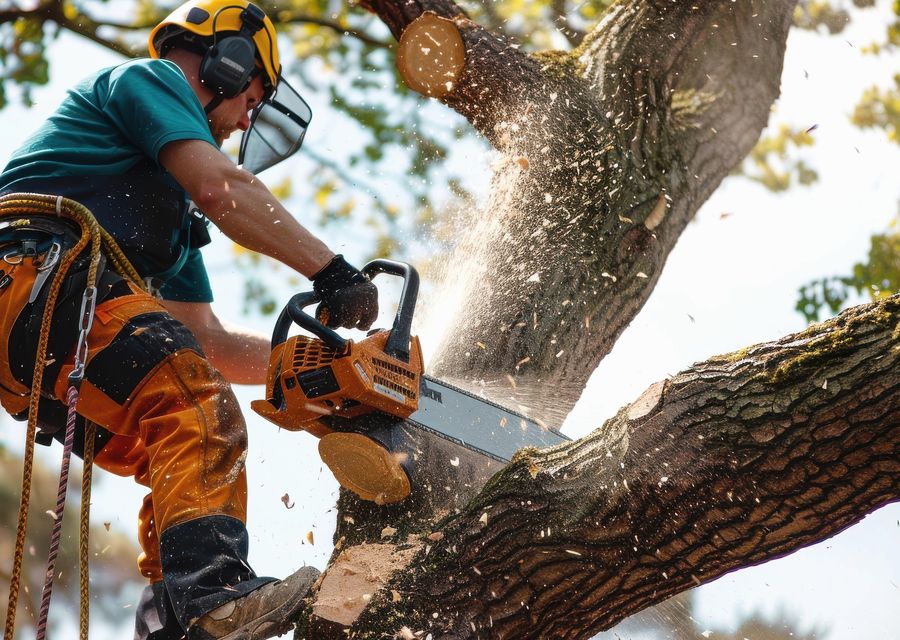 Tree service project by Big B Tree Service LLC in Lower Merion, PA